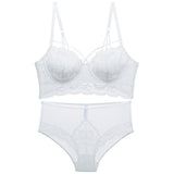 2-Piece Ultra-Thin Bra and Panty Set White