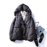 Short Diamond Down Puffer Coat