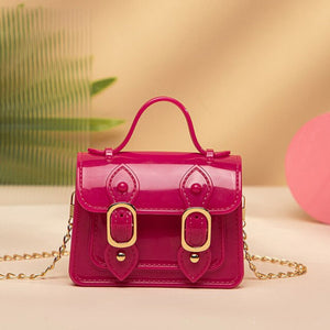 Mini PVC Crossbody Bag Red