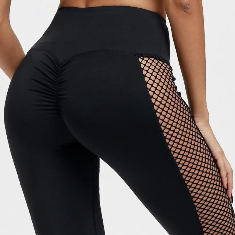 Scrunched Mesh Workout Leggings