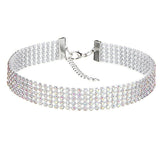 Glitzy Diamond Choker Multi (Sm Band)