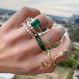 Green Vintage Ring Set