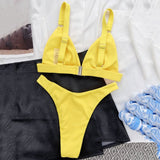 2-Piece Ring Brazilian Bikini Yellow