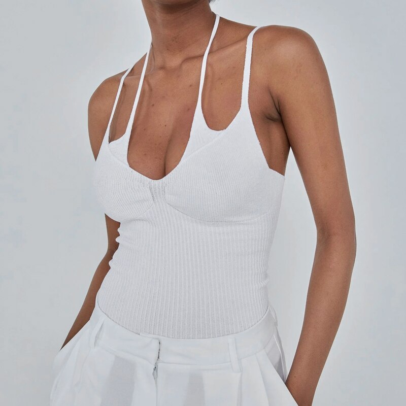 Knitted Drop Crop Top