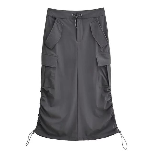 Double Drawstring Pocket Skirt