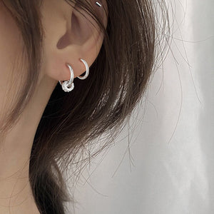 Stainless Steel Minimalist Hoop Earrings