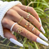 Boho Ring Set Style 4