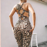 Leopard Print Jumpsuit Leopard