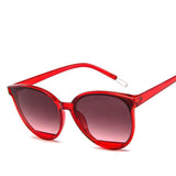 Oversized Cat Eye Sunglasses Red