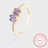 Baguette Amethyst Ring