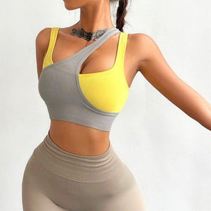 Two Tone Layered Workout Top