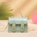 Mini PVC Crossbody Bag Green