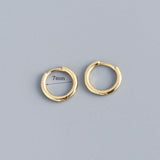 Stainless Steel Minimalist Hoop Earrings Gold