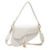 Slung Saddle Shoulder Bag White