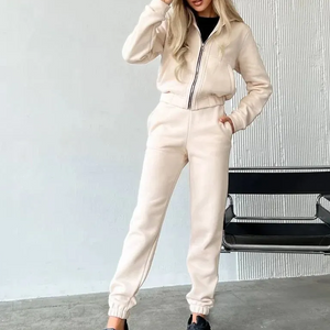 2-Piece Zipper Tracksuit Sweatsuit Set