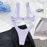 2-Piece Brazilian Bikini Light Purple