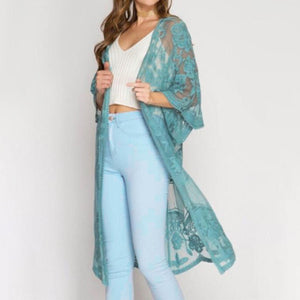 Lace Crochet Beach Cover Up Robe