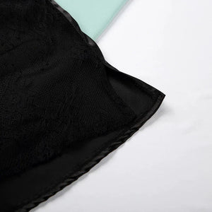 2-Piece Satin Lace Pants Sleepwear Set