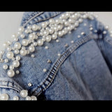 Jean Jacket With Pearls