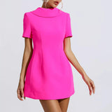 Pink Bow Mini Dress