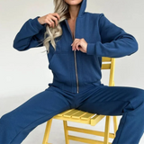 2-Piece Zipper Tracksuit Sweatsuit Set