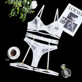 3-Piece Classy Lingerie Set White