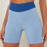 Two Tone Legging Shorts Blue