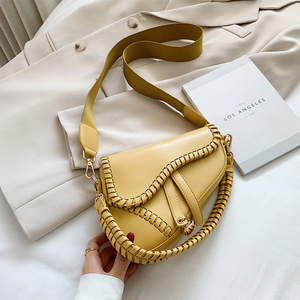 Slung Saddle Shoulder Bag Yellow