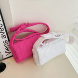 Quilted Shoulder Bag White