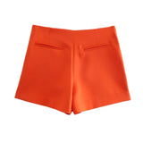 Candy Color Asymmetrical Skort Orange