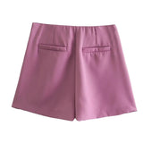 High Waist Lightweight Skort Purple