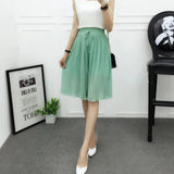 Chiffon High Waist Shorts Mint