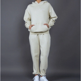 2-Piece Basic Hoodie and Sweatpants Set