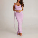 Zahara Form Fitted Midi Dress Lilac