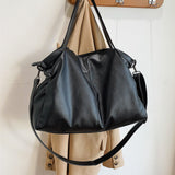 Soft Faux Leather Handbag Black