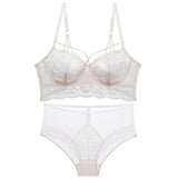 2-Piece Ultra-Thin Bra and Panty Set White