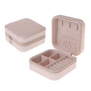 Travel Size Jewelry Box Pink