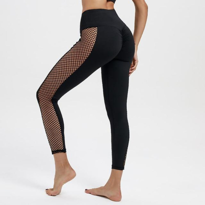 Scrunched Mesh Workout Leggings