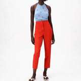 Chic Straight Leg Pants Orange