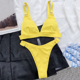 2-Piece Ring Brazilian Bikini Yellow