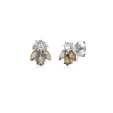 Bee Jewelry Silver Multi Studs