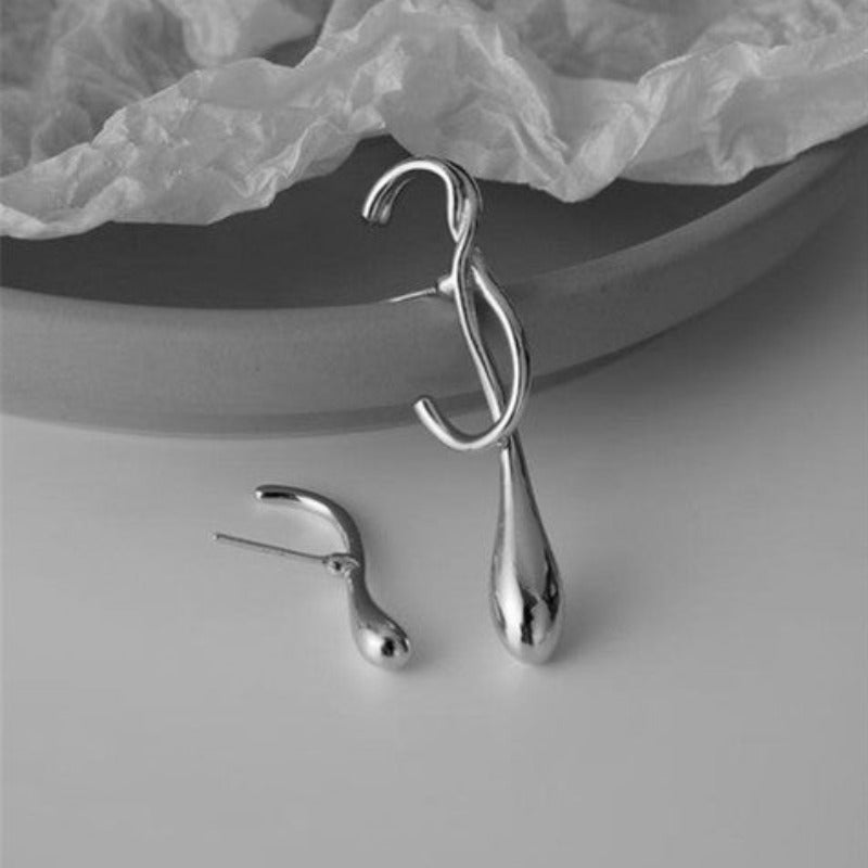 Asymmetrical Water Drop Earrings