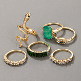 Green Vintage Ring Set