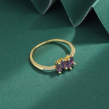 Baguette Amethyst Ring