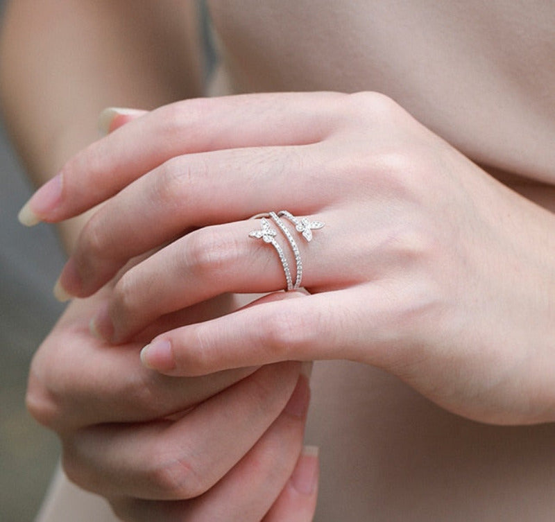 Butterfly Wrap Around Ring