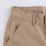 Baggy Wide Leg High Waist Straight Cargo Pants Khaki